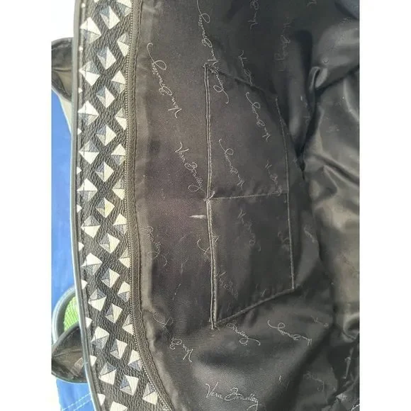 Vera Bradley Black and White Satchel - Picture 3 of 6